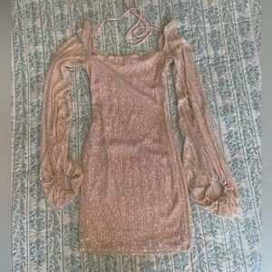 Lucy in the Sky Sequin Pink Dress